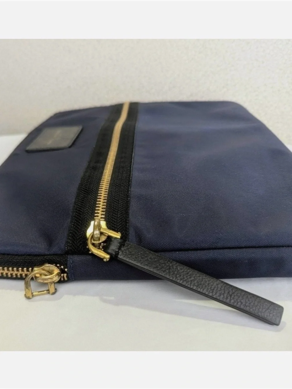 MARC JACOBS Nylon Laptop Sleeve Bag Pouch Navy Blue.